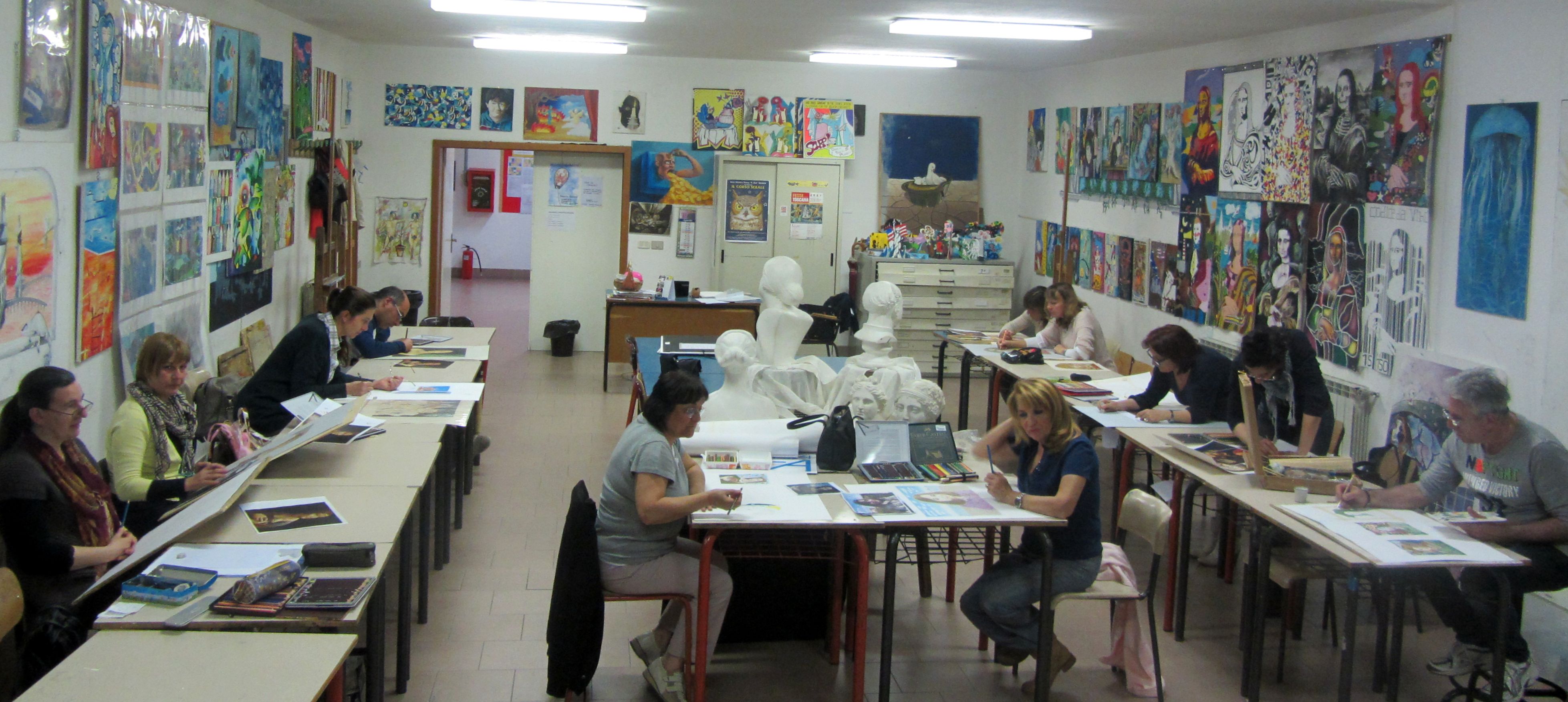 laboratorio di disegno e di pittura