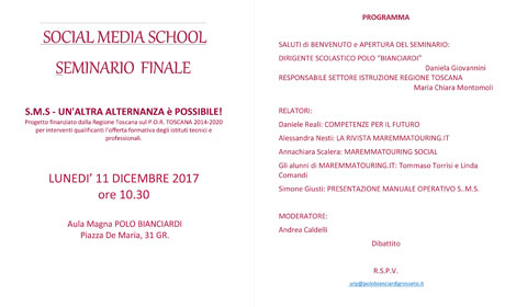 invito programma SEMINARIO FINALE SMS