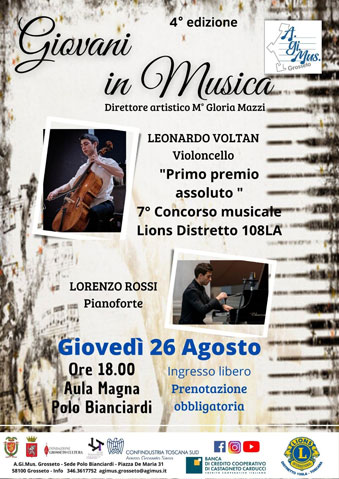 giovani in musica 26 agosto