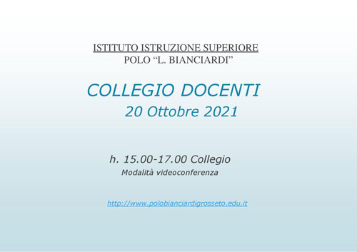 OdG Collegio 20 ottobre 2021 