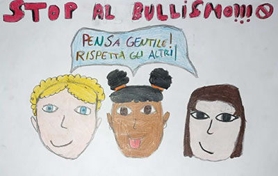 slogan bullismo Primaria Roccastrada