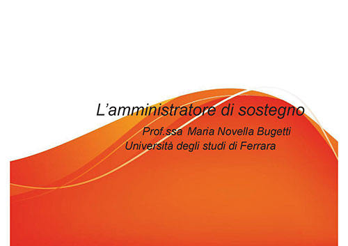 Slides pisa amministratore di sostegno